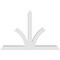 Ekena Millwork Richland Architectural Grade PVC Gable Bracket, 60"W x 40"H x 4"D x 4"F, 16/12 Pitch GBP060X40X0404RIC00 - alternate 4